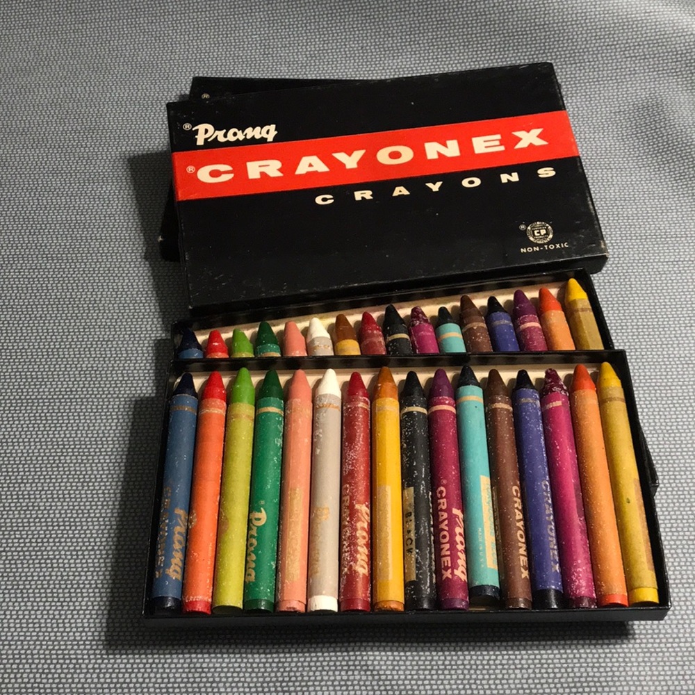 2 Boxes Vintage Crayons Made in the USA